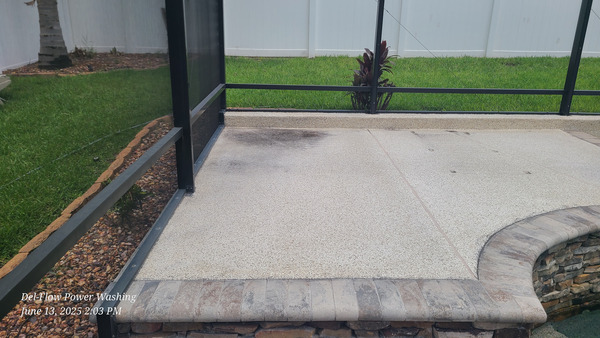 Pool Cage Cleaning And Deck Washing Project in DeLand FL 32724