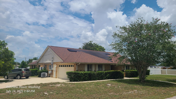 Backyard Patio Pressure Washing And Fencing Cleaning Project in DeLand FL 32720