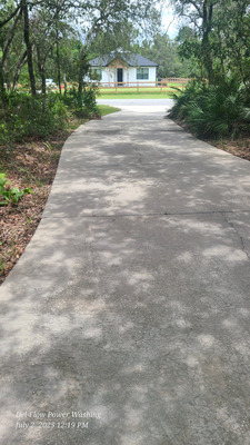 Driveway Power Washing Services Project in Deltona FL 32725