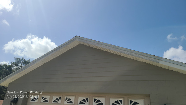Gutter Brightening And House Washing Project in Altamonte Springs FL 32714