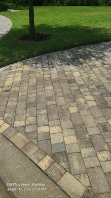 Driveway And Walkway Power Washing Service Project in Ormond Beach FL 32174