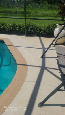 Pool Deck Cleaning Service Project in Deltona FL 32738