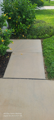 Driveway Front Walkway And Sidewalk Cleaning Services Project in Deltona FL 32725