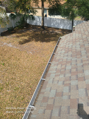 Gutter Debris Removal And Water Drainage Maintenance Project in Orange City FL 32763