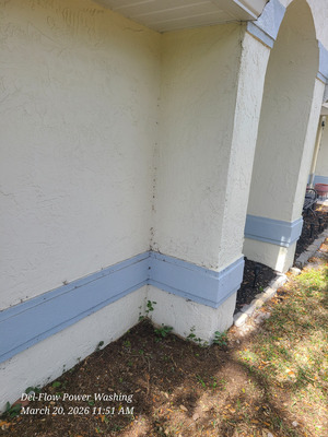 Vinyl Siding Mildew Removal And Soft Washing Service Project in Deltona FL 32738
