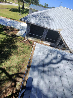 Gutter Cleaning And Low-pressure Exterior Cleaning Project in Edgewater FL 32132