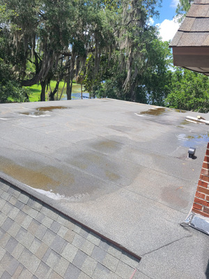 Greene realty Low-pressure Roof Cleaning And Algae Removal Project in DeLand FL 32724