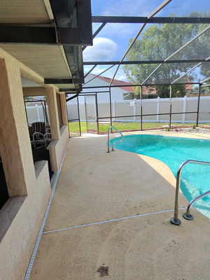 Pool Deck Softwashing And Mold Removal Project in Deltona FL 32738