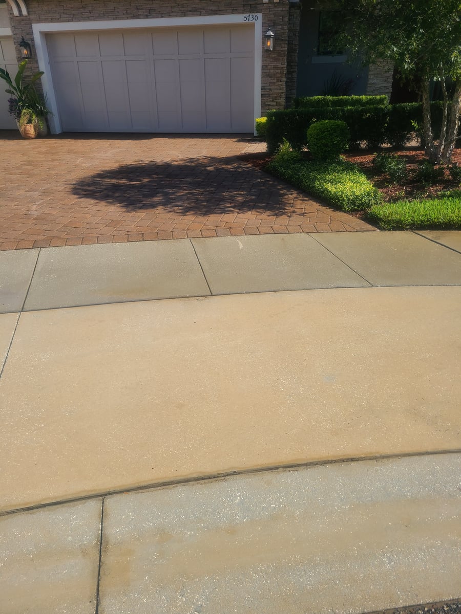 Driveway and pedestrian walkway surface cleaning and detailing Port Orange FL 32128