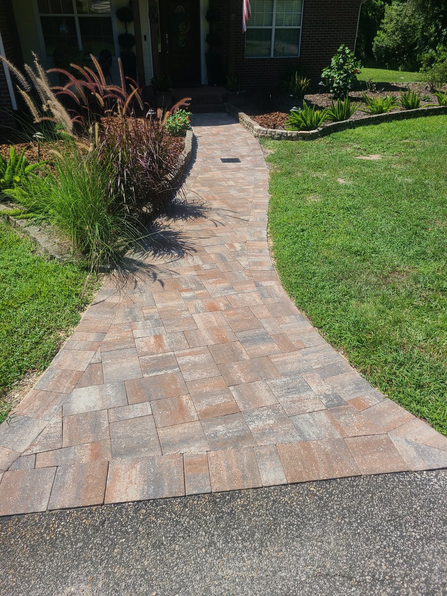 Paver walkway cleaning resanding and sealing restoration service