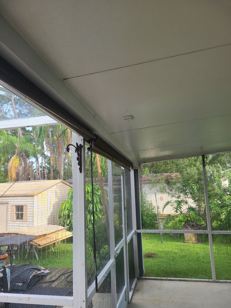 Back patio screen enclosure washing and surface cleaning Deltona FL 32738