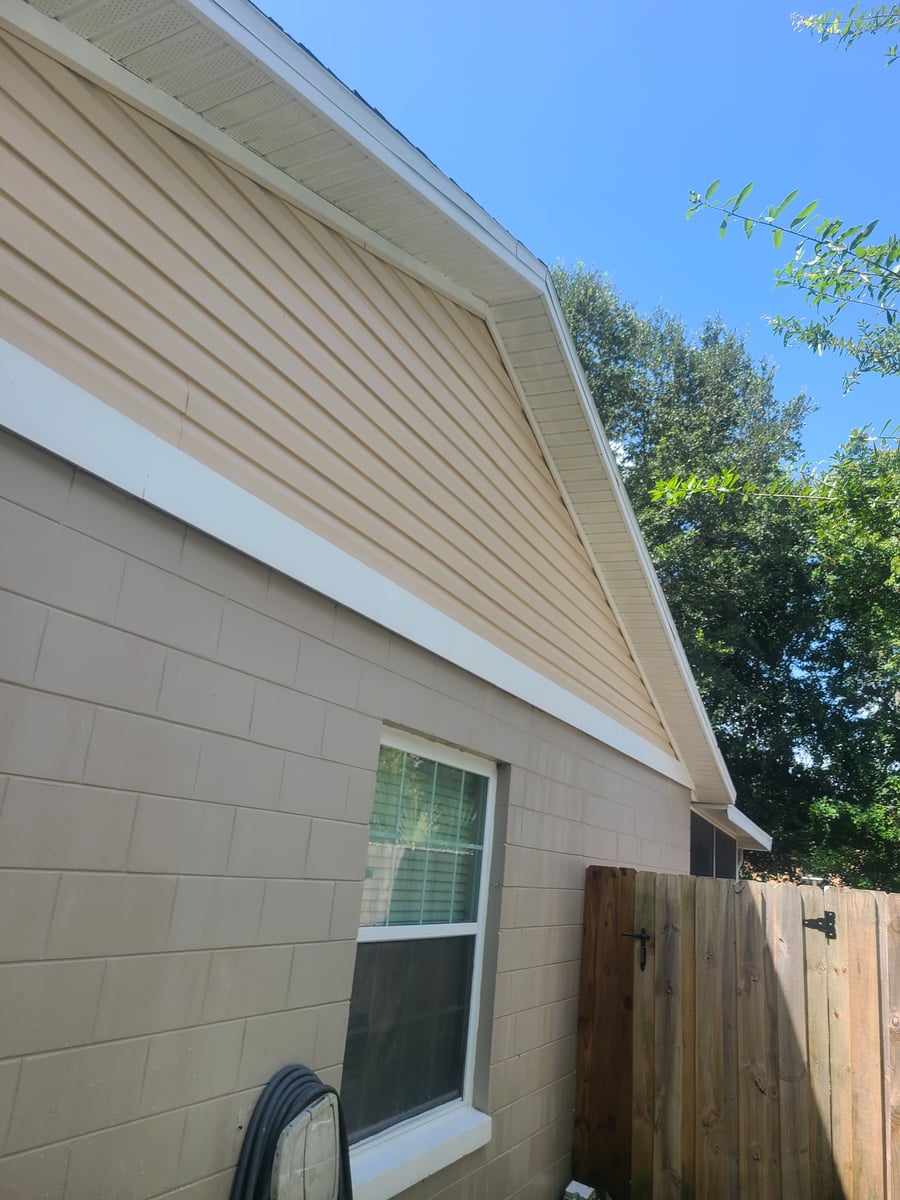 Roof soft washing and full exterior surface cleaning