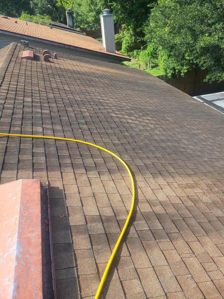 Roof soft washing and full exterior surface cleaning Orlando FL 32825