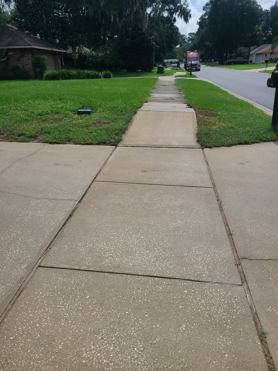 Driveway and sidewalk pressure washing removing mold and grime Orange City FL 32763