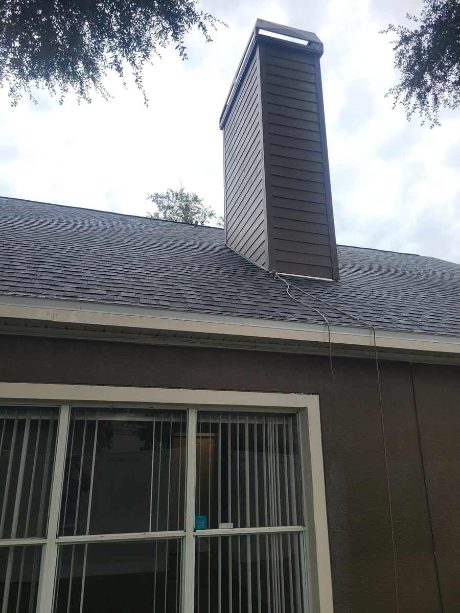 Soft washing exterior siding soffits trim and chimney